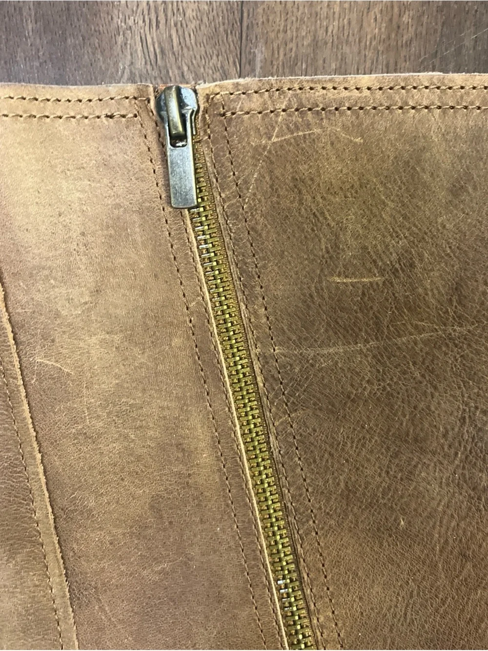 Gianni Bini Brown Knee High Riding Boots Zip Buckle Gingerbread Movin Up Sz 10M